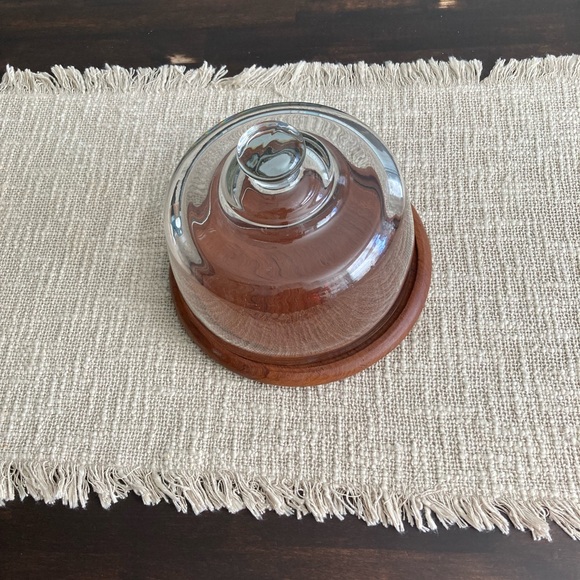 Other - Glass Dome with Wooden Base